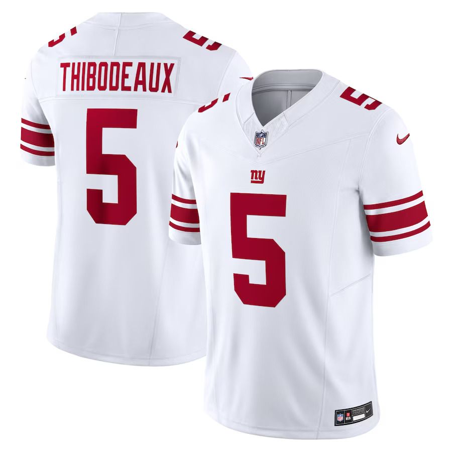 Men New York Giants #5 Kayvon Thibodeaux Nike White Vapor F.U.S.E. Limited NFL Jersey